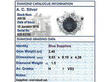 sapphire cluster ring card