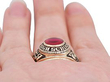Vintage Graduation Ring Wearing