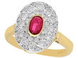 1950's Ruby and Diamond Ring