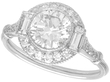 Platinum and Diamond Halo Ring