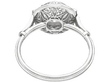 Platinum and Diamond Halo Ring back