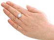 Platinum and Diamond Halo Ring wearing