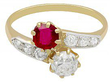 ruby twist ring