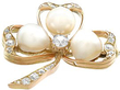 Victorian clover brooch