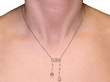 Wearing Image for Antique Diamond and Pearl Necklace