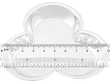 silver ash tray size