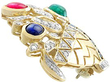 1960s gemstone brooch