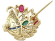 1960s gemstone brooch