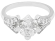 Diamond Solitaire with Accents Vintage