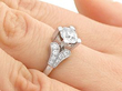 Wearing Diamond Solitaire with Accents