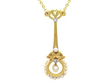 Antique Gold and Seed Pearl Necklace