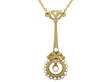Antique Gold and Seed Pearl Necklace
