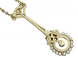 Antique Gold and Seed Pearl Necklace underside