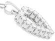 Diamond Heart Pendant in White Gold