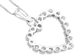 Diamond Heart Pendant in White Gold