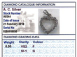 Diamond Heart Pendant in White Gold