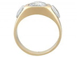 diamond style signet ring