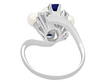 Vintage Pearl and Sapphire Ring