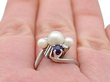 Vintage Pearl and Sapphire Ring