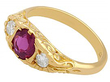 ruby ring from 1940s