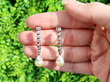 Pearl Drop Earrings Outside 