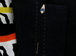 Wearing Diamond and Sapphire Pin
