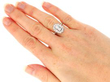 1940s diamond ring on hand