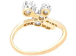 Antique Diamond Dress Ring in Yellow Gold