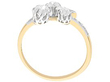 Antique Diamond Dress Ring in Yellow Gold