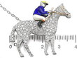 Victorian Horse and Jockey Brooch