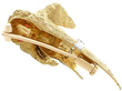 Gold Dog Brooch