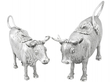 Silver cow creamers