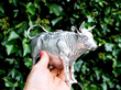 Silver cow creamers Outside