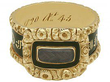 Mourning Ring with Hair 