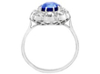 Vintage Sapphire Cluster Ring