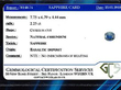 Unheated Sapphire Ring certificate