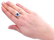 Unheated Sapphire Ring wearing