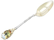 6 Antique Enamel and Silver Spoons 
