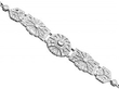 Art Deco diamond and platinum vintage bracelet 