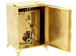 Large Silver Gilt Mantel Clock Open