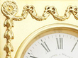 Large Silver Gilt Mantel Clock Detail 