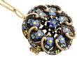 Sapphire and Enamel Pendant 