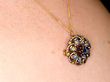 Sapphire and Enamel Pendant 