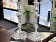 George IV English Cast Sterling Silver Candlesticks