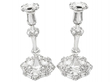 Cast Silver Candlesticks 