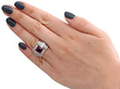 wearing Pink Tourmaline Ring with Diamonds