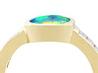 Vintage Opal and Diamond Gold Ring