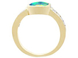 Vintage Opal and Diamond Gold Ring