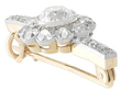 Antique Yellow Gold Diamond Bar Brooch