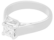 princess cut engagement ring white gold